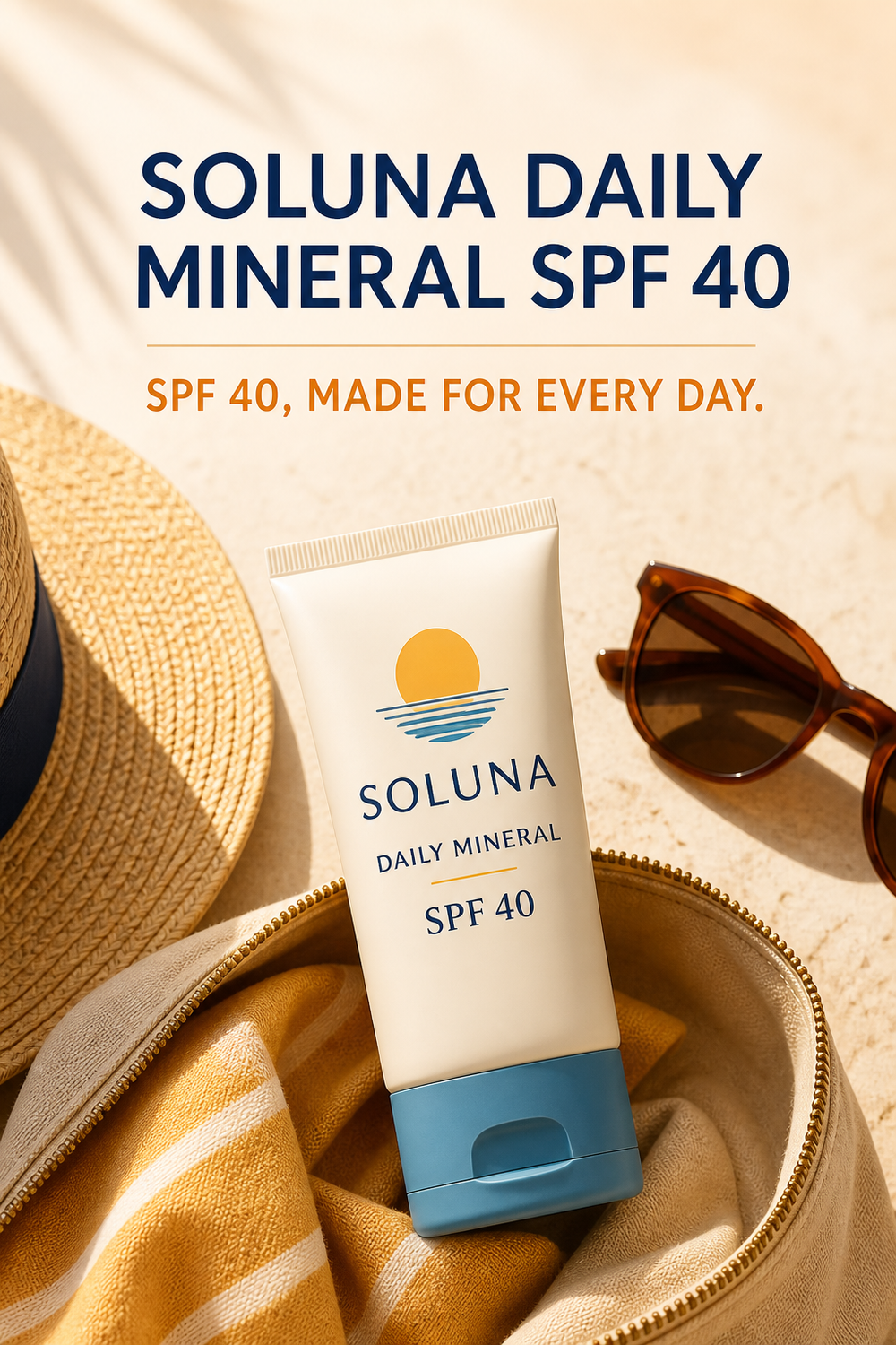 sun care campaign frame travel pin example