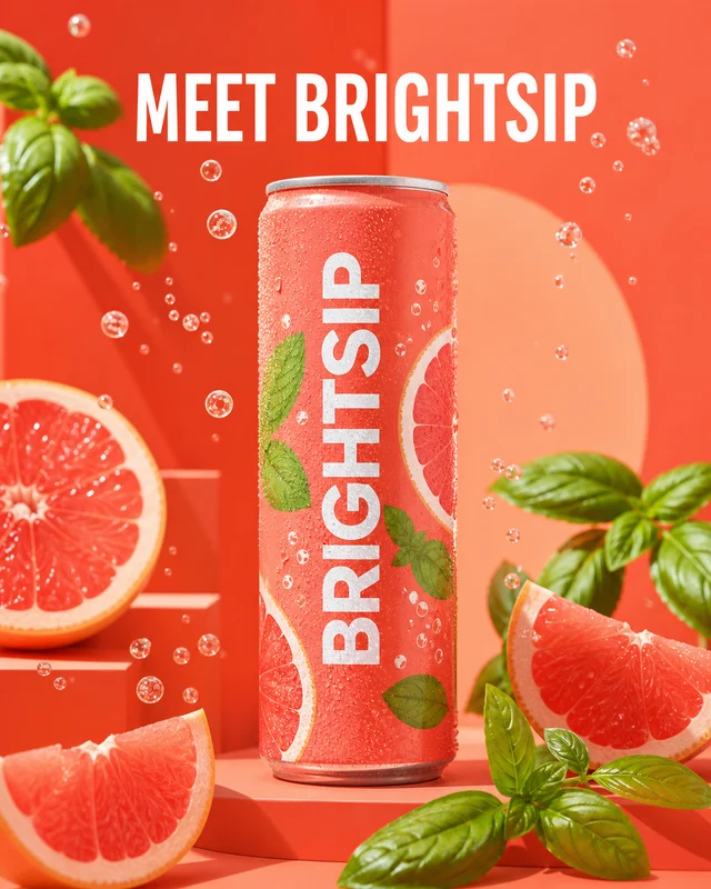 botanical drink launch format example in 1080 by 1350