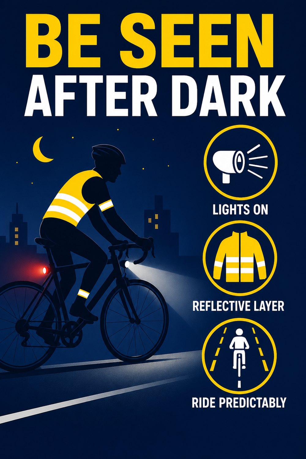 community bike safety poster cover example