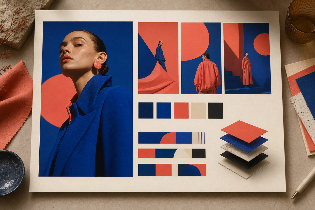 Fashion Brand Layout Board Retake-owned example