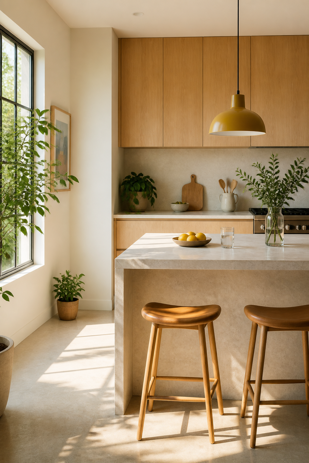 Sunlit Modern Kitchen Retake-owned example