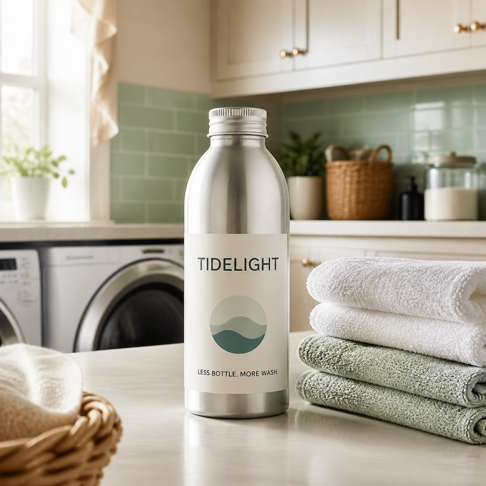 eco laundry lifestyle campaign cover example