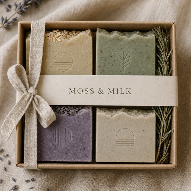 handmade soap gift set cover example