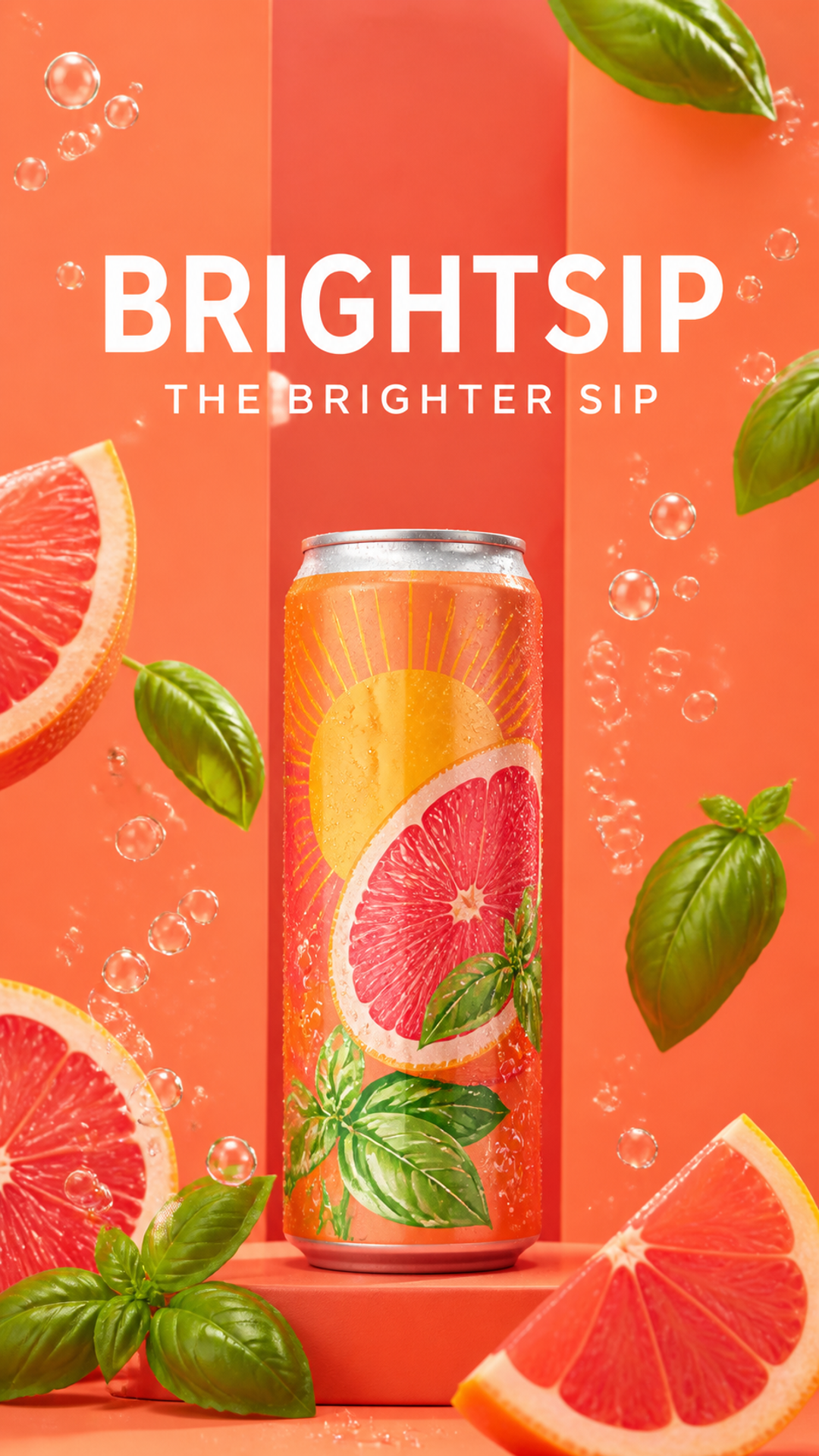 botanical drink launch format example in 1080 by 1920