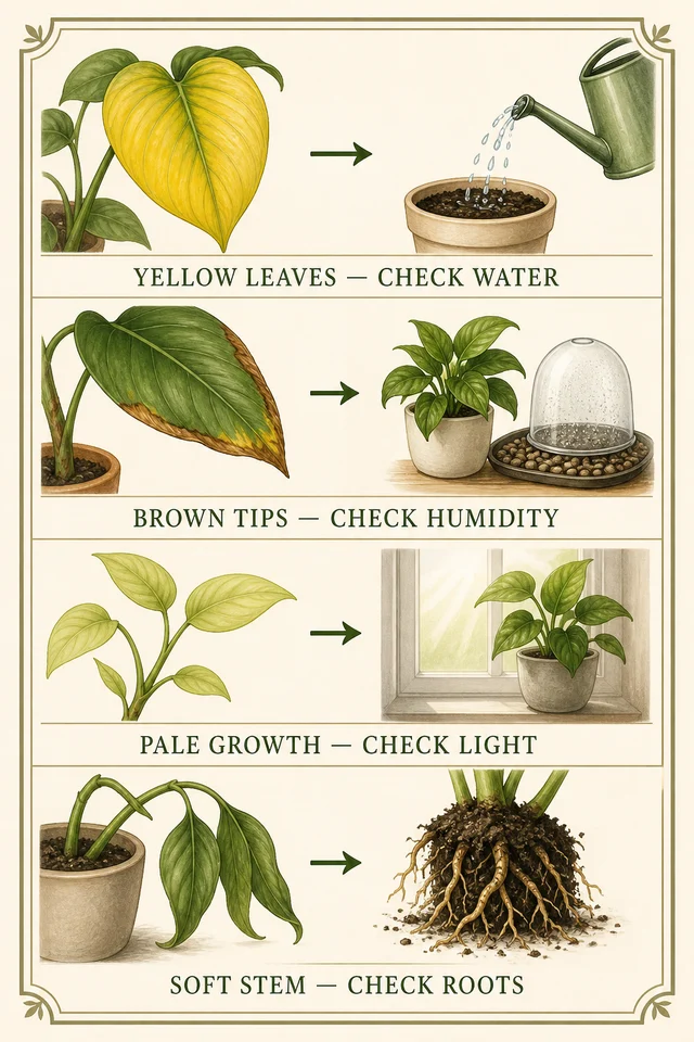houseplant care diagnostic chart cover example