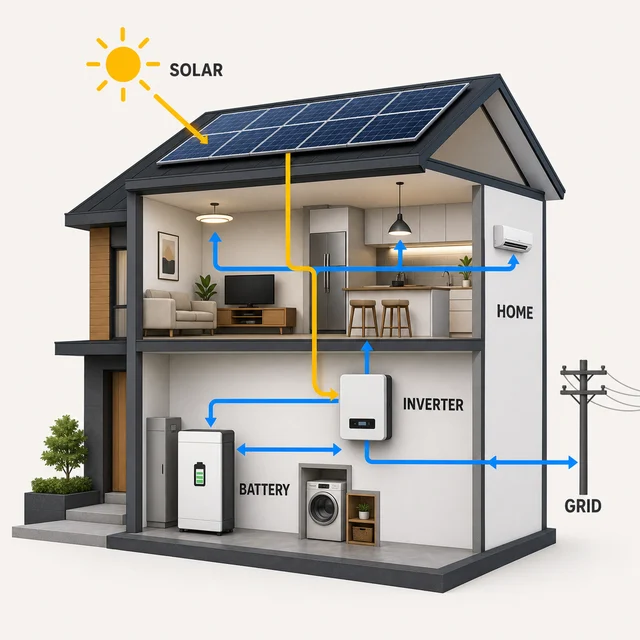 solar home energy cutaway cover example