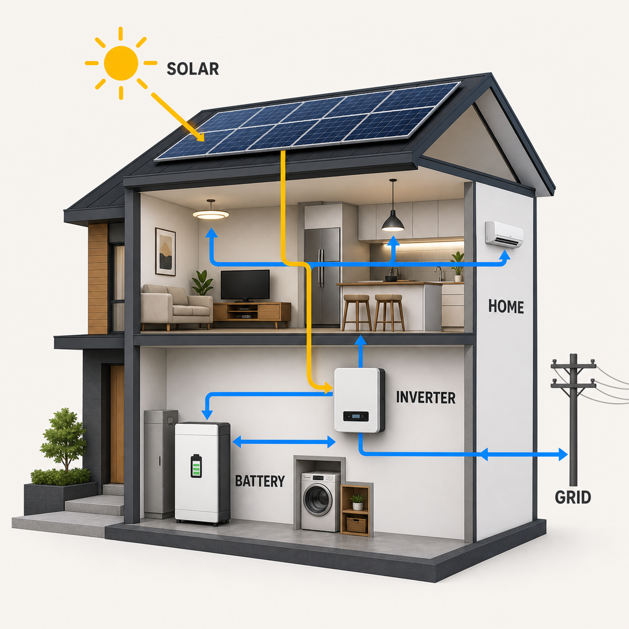 solar home energy cutaway cover example